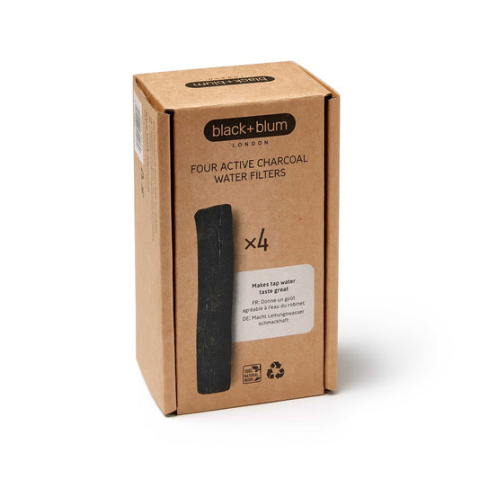 Black+Blum Charcoal Water Filter 4 Pack 4 piece