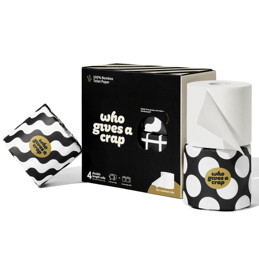 Who Gives A Crap Double Length Premium Bamboo Toilet Paper 6 pack