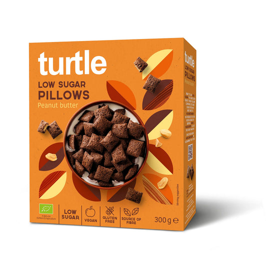 Turtle Organic Pillows Peanut Butter & GF 300g