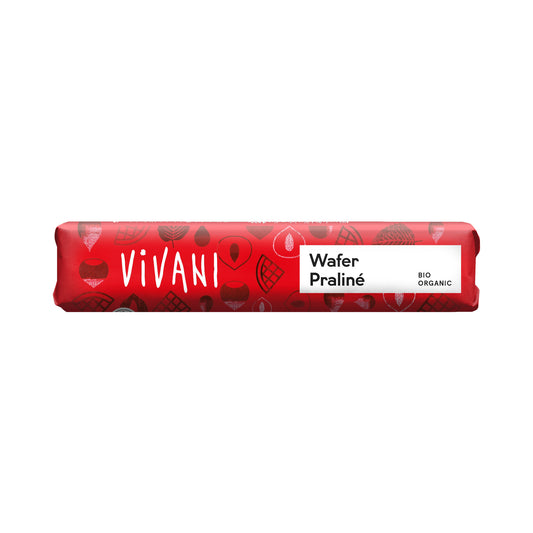 "Vivani Wafer Praliné Chocolate Bar, Organic" 40g