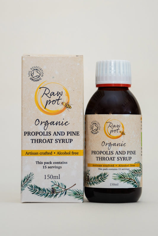 Raw Pot Propolis and Pine Throat Syrup 150ml