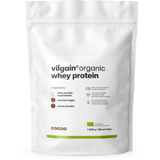 Vilgain Organic Whey Protein - Cocoa 1000g