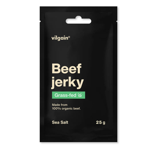 Vilgain Beef Jerky Grass-Fed Sea Salt 25g