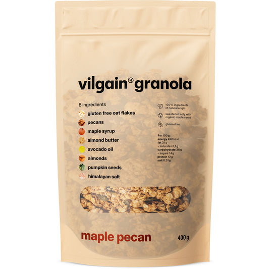 Vilgain Granola - maple pecan 400g