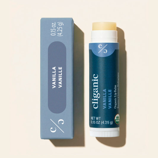 Cliganic Organic Vanilla Lip Balm each
