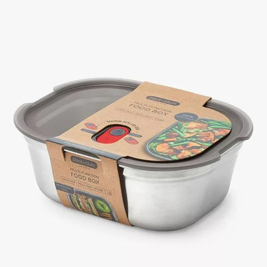 Black+Blum Microwavable Steel Food Box - Large 1.2L