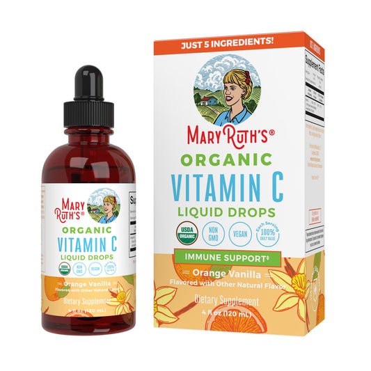 "MaryRuth's Adult Vitamin C Drops, Orange Vanilla" 118ml
