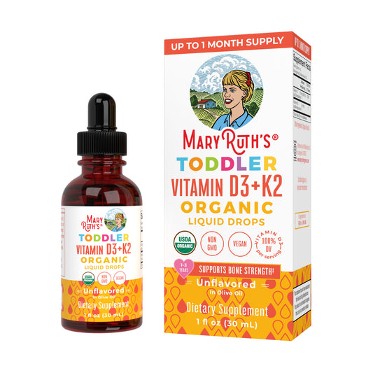 "MaryRuth's Toddler Vitamin D3+K2 Drops, Unflavored" 29ml