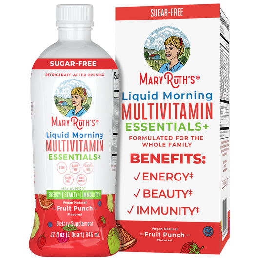 "MaryRuth's Liquid Morning Multivitamin Essentials+, Fruit Punch" 946ml