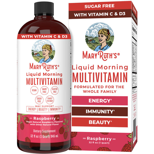 "MaryRuth's Liquid Morning Multivitamin, Raspberry" 946ml